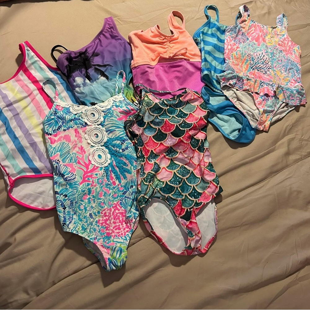 Colorful Kids Swim One Piece